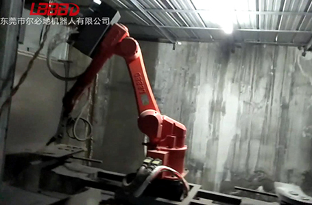 爾必地噴漆噴粉機(jī)器人現(xiàn)場(chǎng)作業(yè)視頻